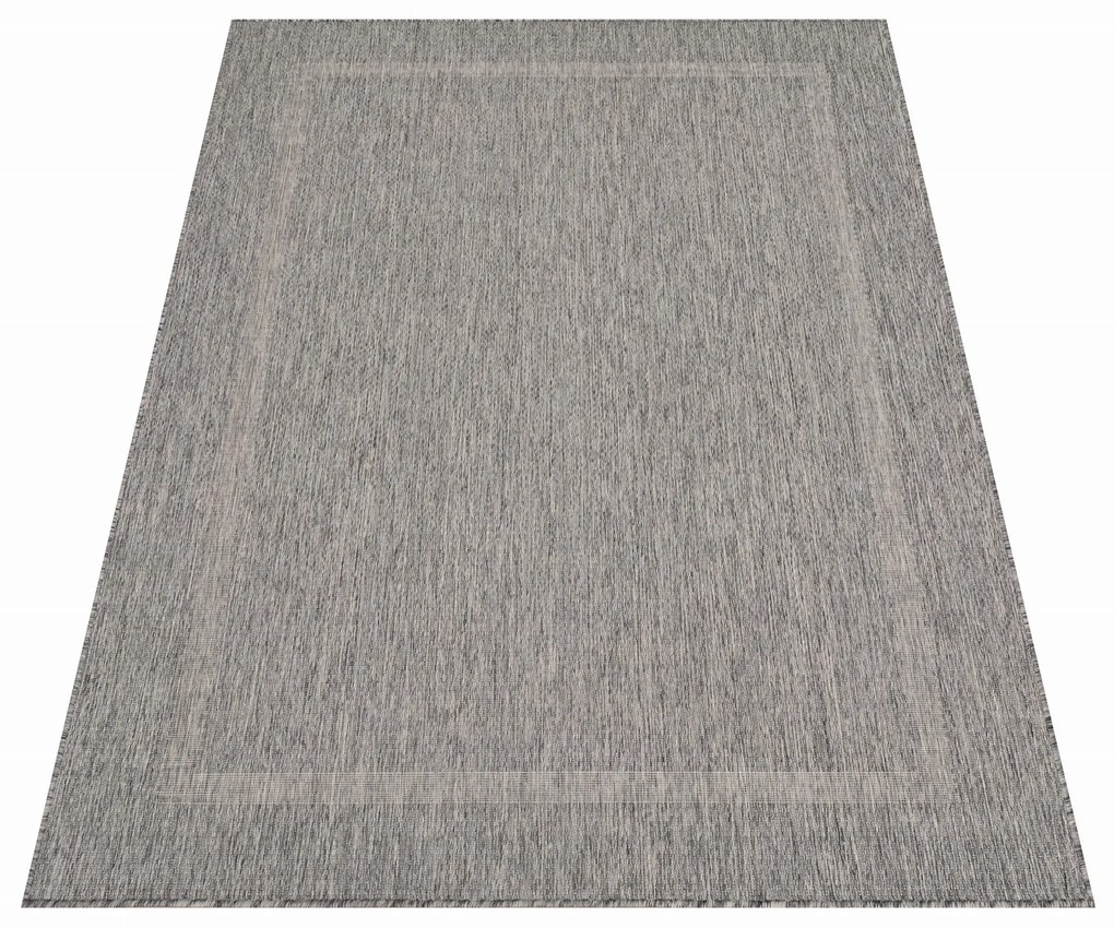 Dywan zewnętrzny Relax ramka szary 200 cm x 290 cm