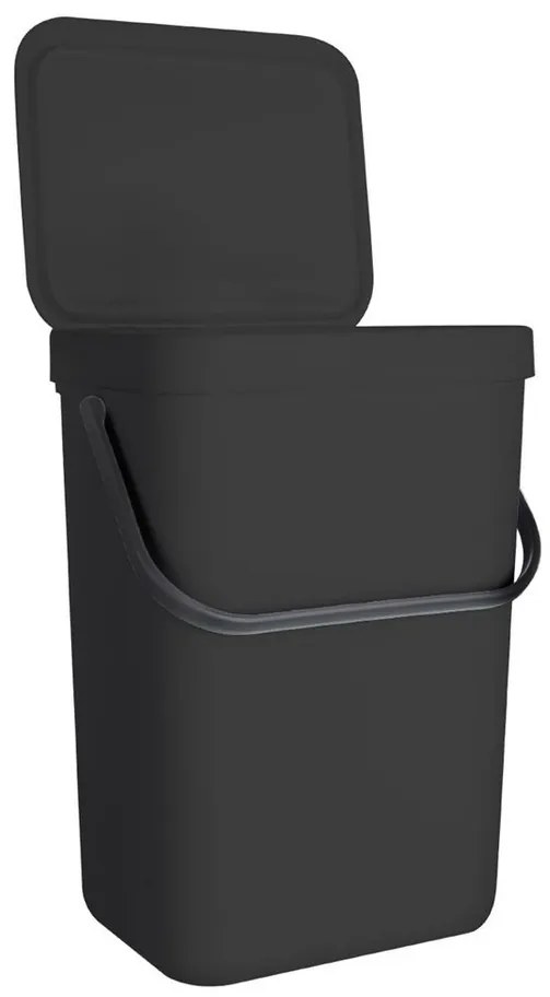 Orion Kosz na śmieci zawieszany 10 l, czarny