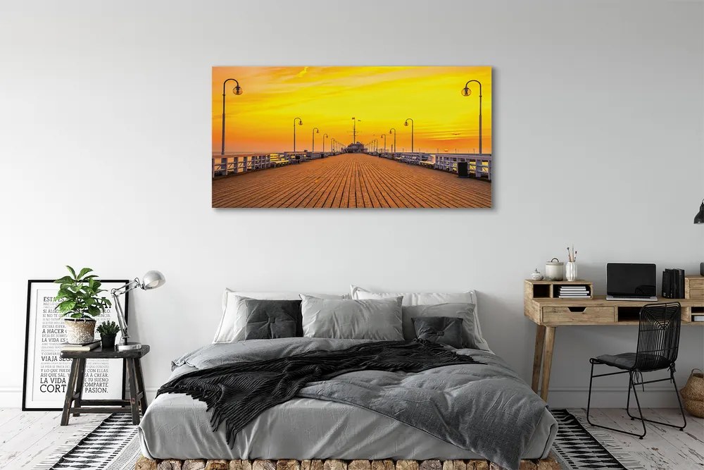 Fotoobraz na płótnie Zachód Słońca nad Molo