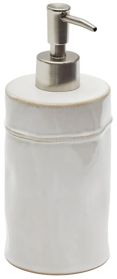Kremowy dozownik do mydła ceramiczny 650 ml Savel – Kave Home