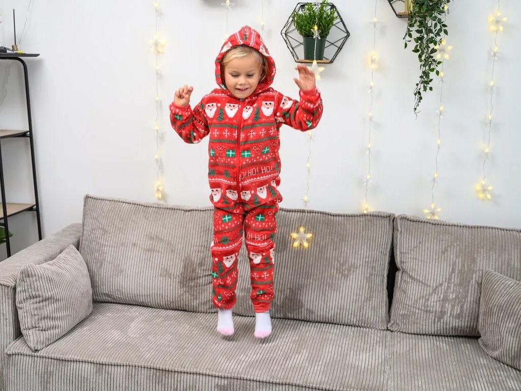 Kombinezon dziecięcy CHRISTMAS ONESIE czerwony - różne rozmiary Wielkość: 110 - 116