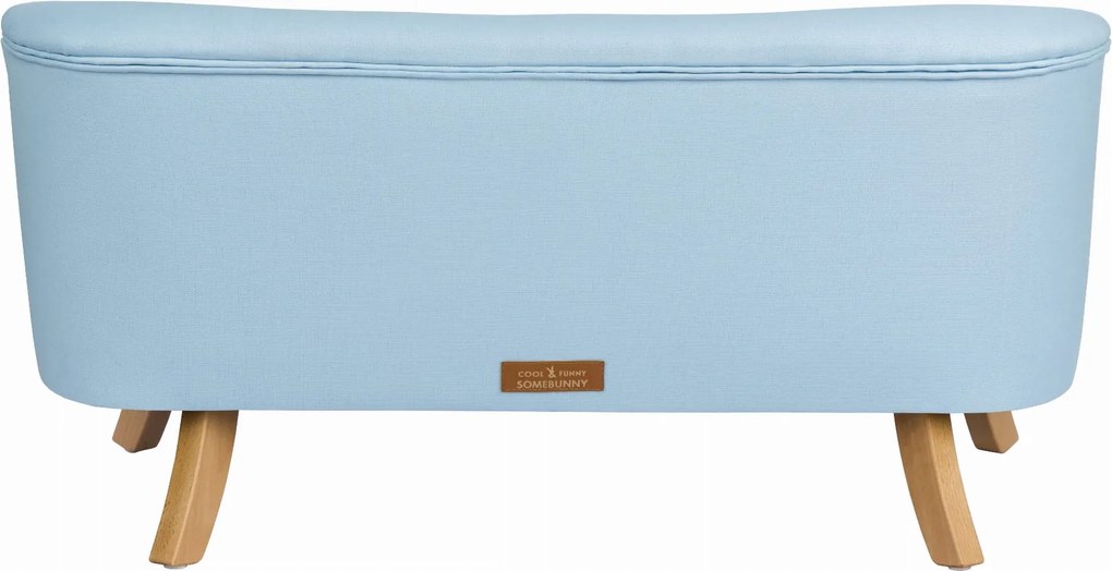 Nierozkładana sofa dziecięca Somebunny len