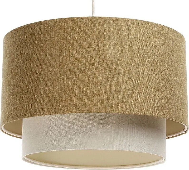 Lampa wisząca ERUTAN DOUBLE 40 żółta/kremowa