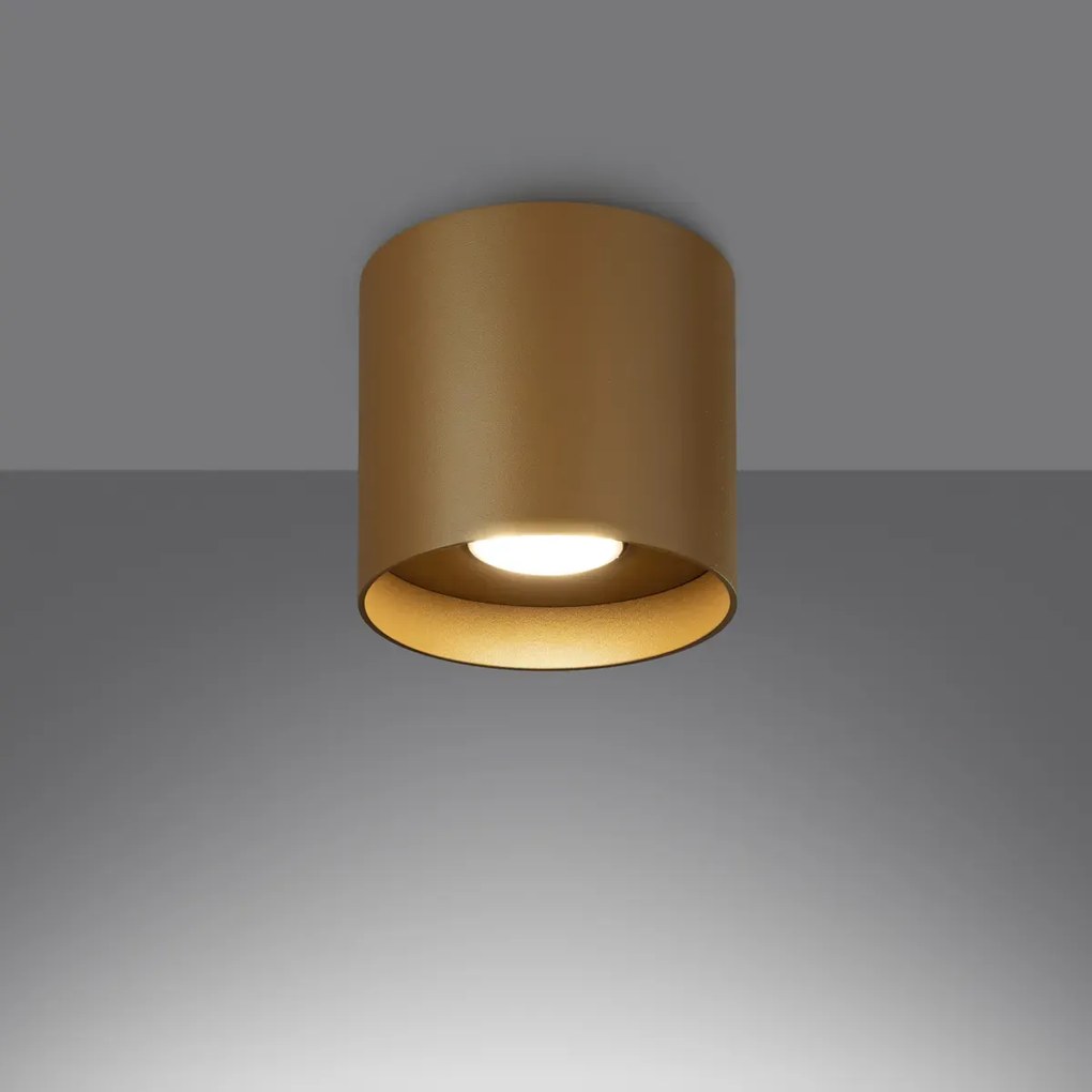 Plafon MIKA złoty SOLLUX LIGHTING