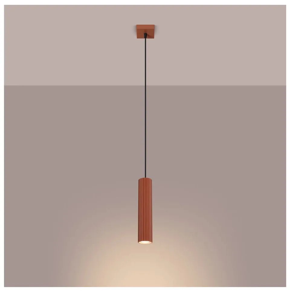 Ceglasta lampa wisząca Gleam – Sollux