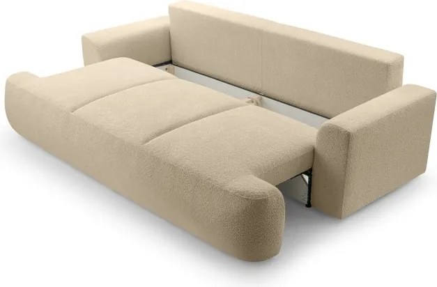 Sofa VELO z funkcja spania i pojemnikiem BEŻOWY CORAL 50