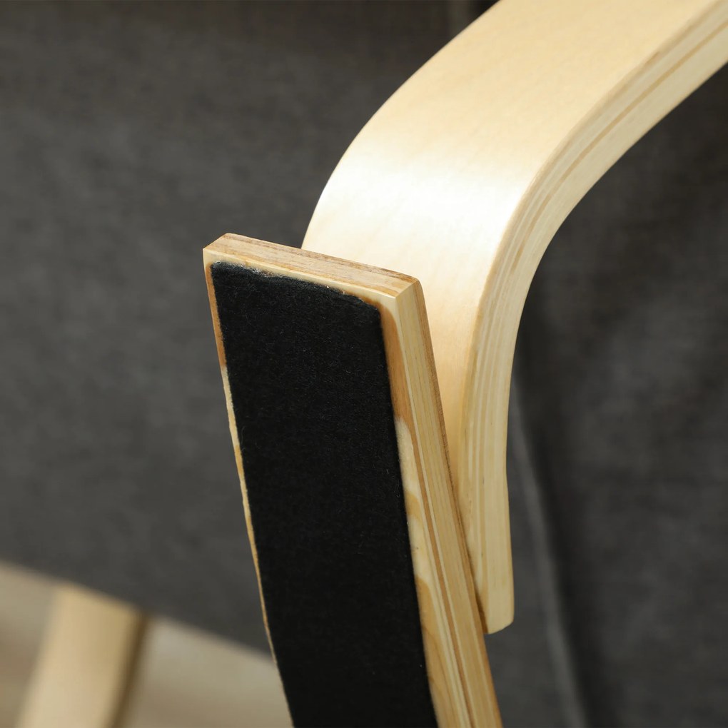 HOMCOM Fotel bujany z funkcją masażu, ogrzewaniem lędźwiowym, 3 tryby, materiałowa tapicerka, Szary