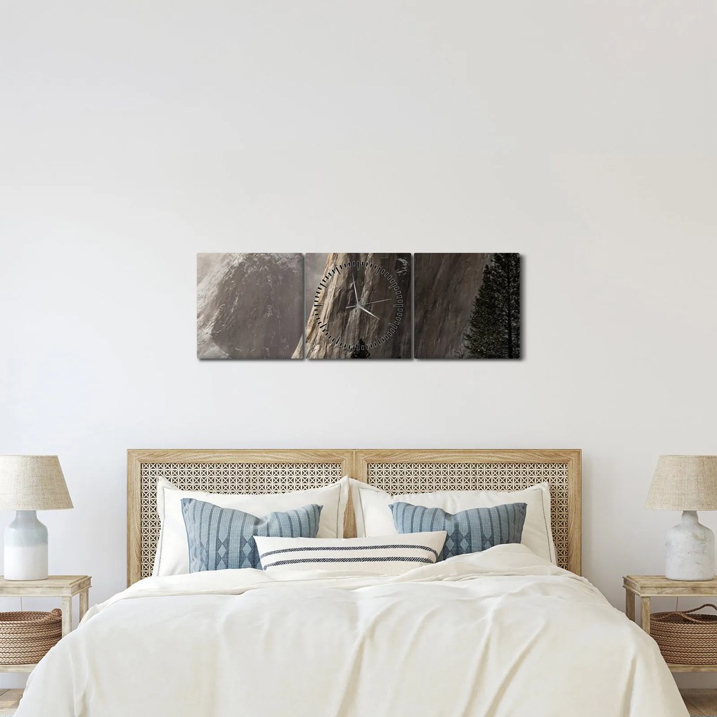 Zdjęcie z Parku Narodowego Yosemite Valley, USA (z zegarem) (90x30 cm)