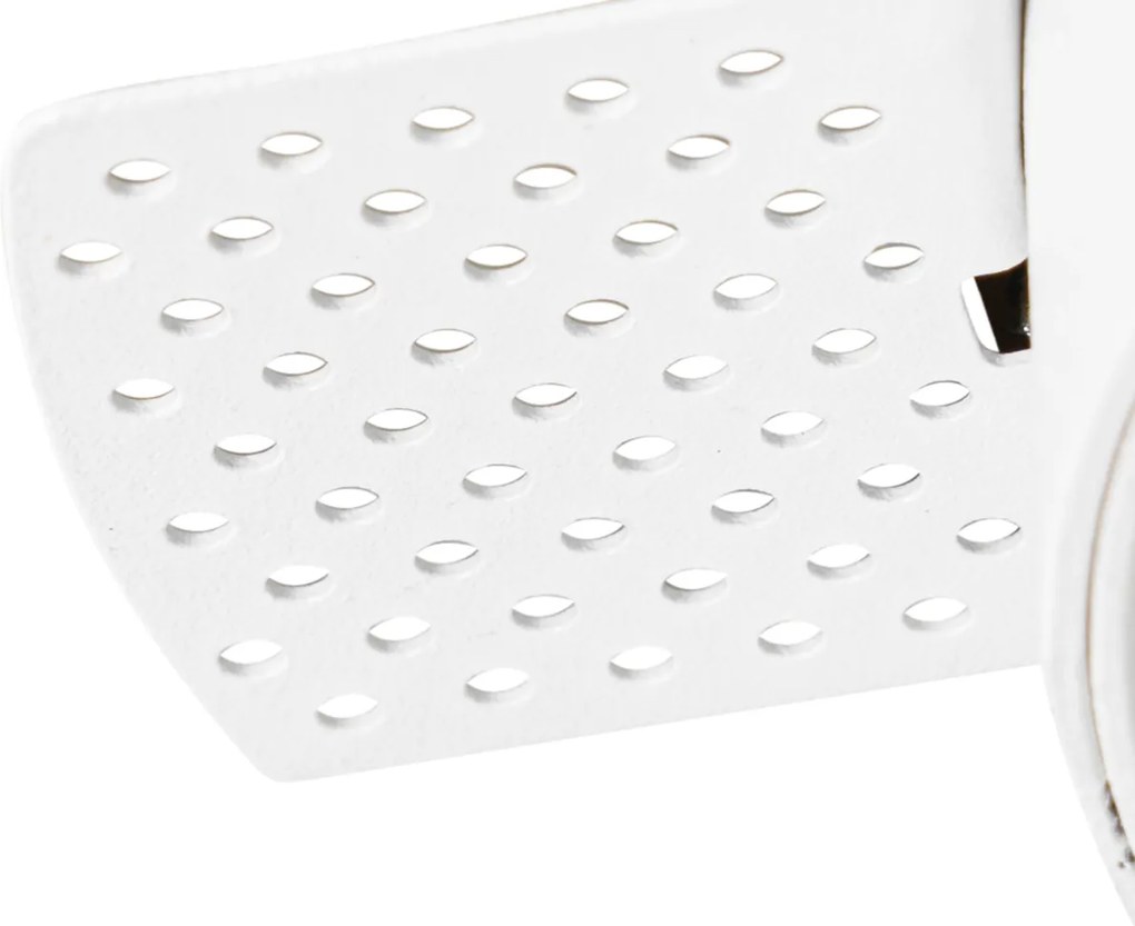 Zestaw 6 nowoczesnych reflektorów wpuszczanych białych GU10 AR70 okrągłych bezramkowych - Oneon