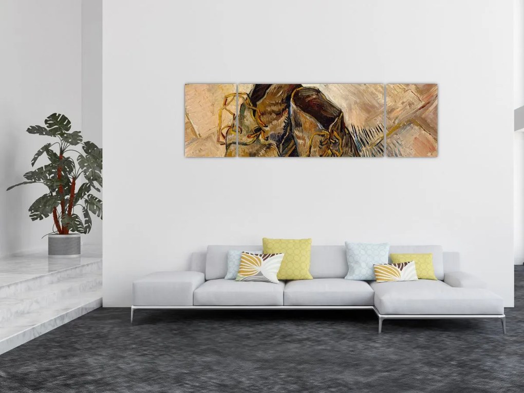 Obraz - Vincent van Gogh, Shoes, reprodukcje (170x50 cm)