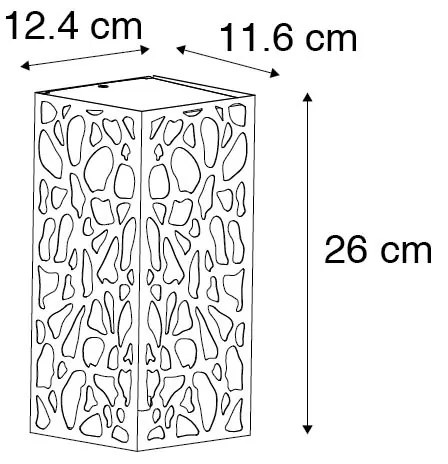 Nowoczesna zewnętrzna lampa ścienna czarna IP44 - Nicole