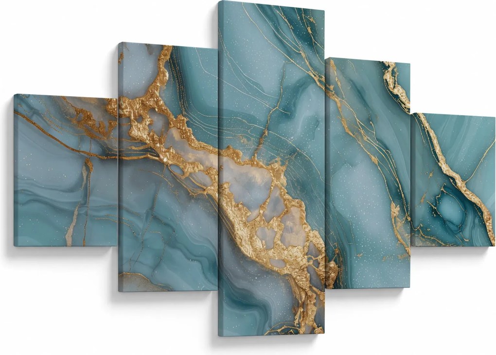 Obraz - Turkusowy marmur (125x70 cm)