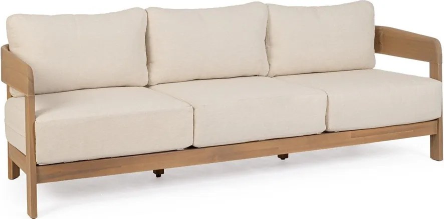 Sofa ogrodowa z litego drewna akacjowego w naturalnym kolorze Pablo – Bizzotto