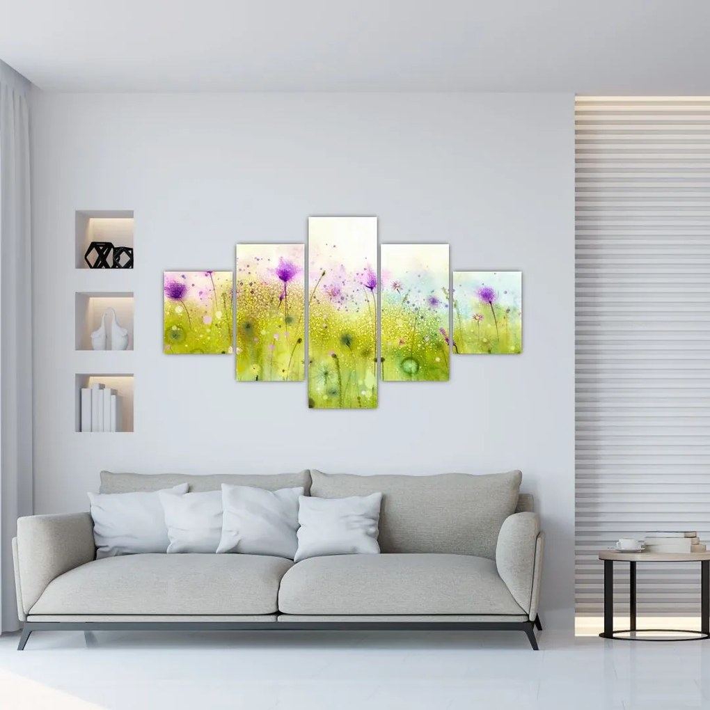 Obraz - Kwiaty polne (125x70 cm)