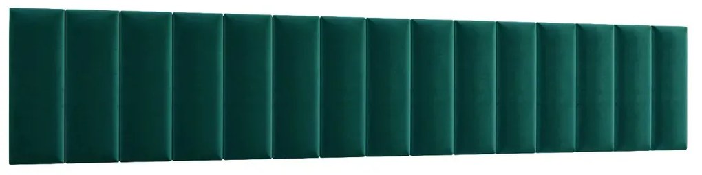 Zestaw 15 paneli tapicerowanych QUADRATTA 210x60 zielony ELTAP
