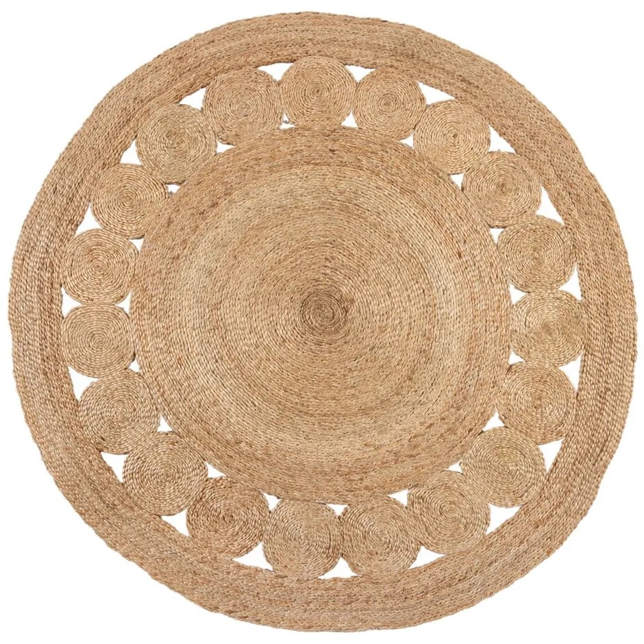 Dywan jutowy Flair Rugs Arya, ø 150 cm