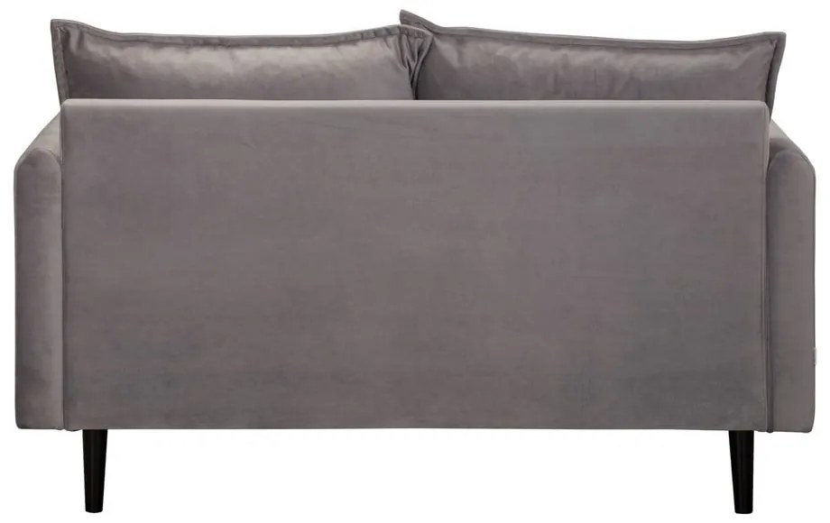 Szara aksamitna sofa 138 cm Juli – Ropez