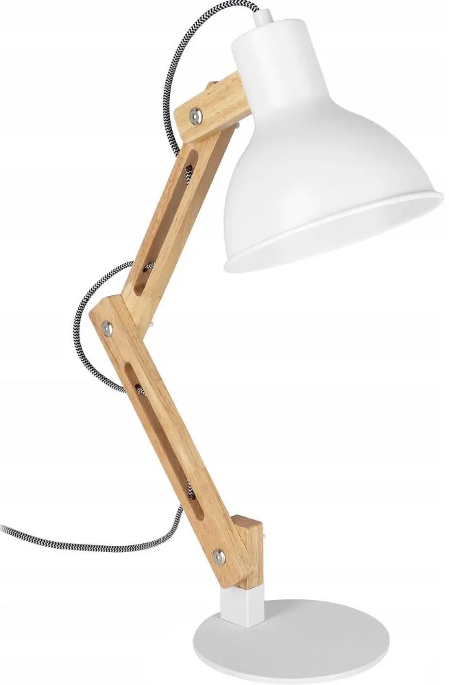 Lampa stołowa 1xE27/40W/230V biała