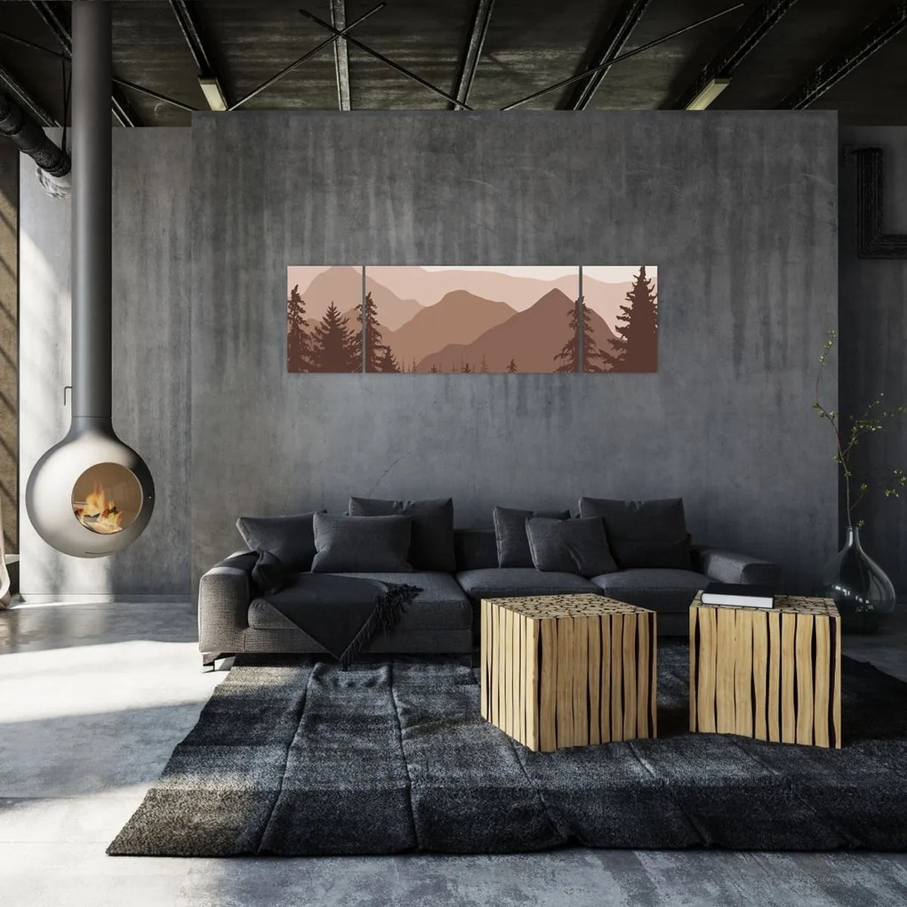 Obraz - Góry Brunatne N⁰2 (170x50 cm)