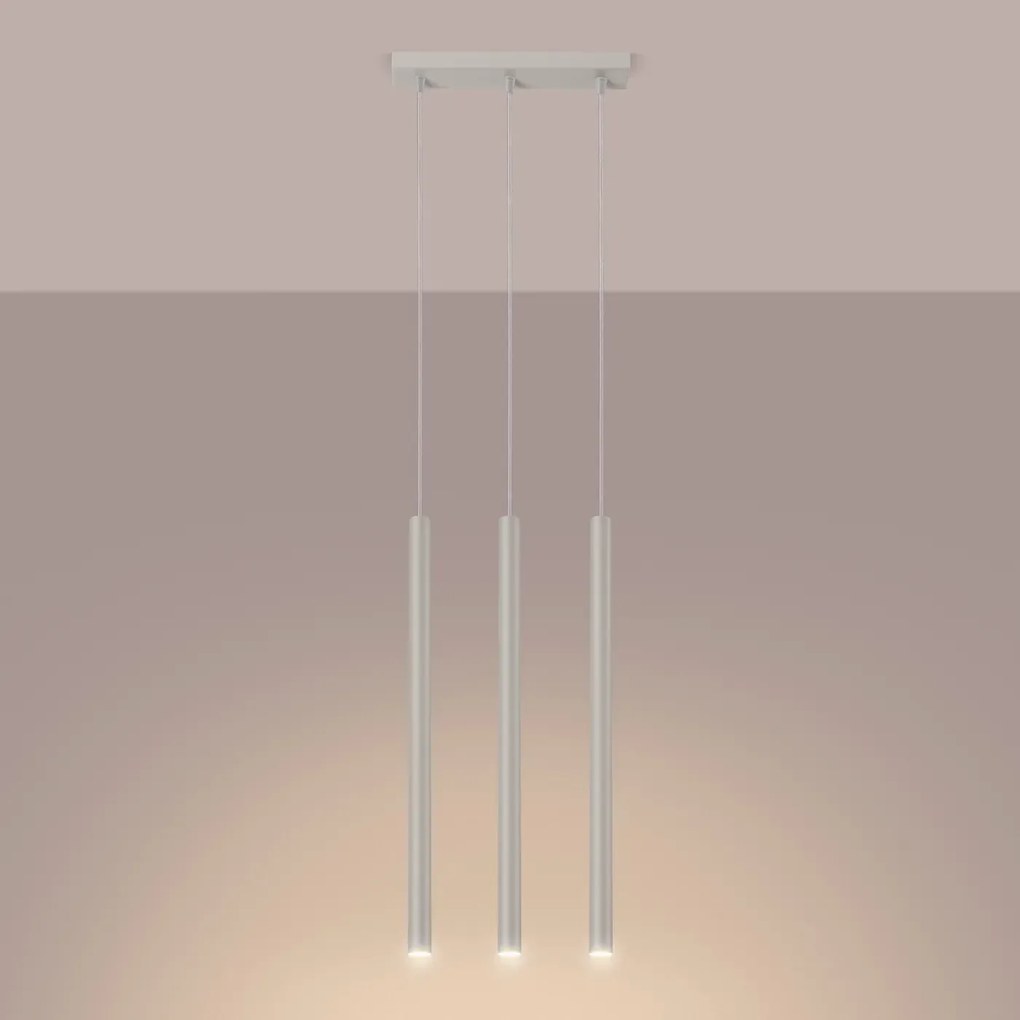 Lampa wisząca PASTELO 3 beżowa SOLLUX LIGHTING