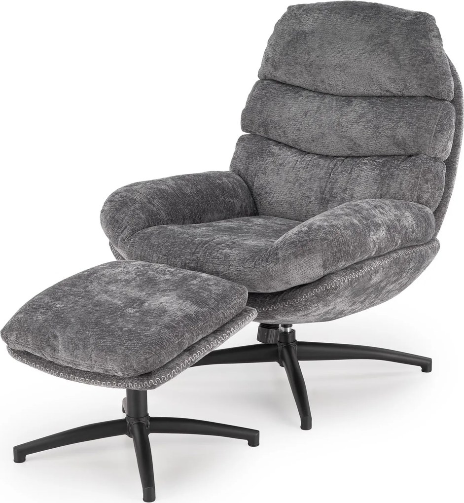 Fotel do salonu z podnóżkiem i funkcją kołyski Dario Halmar