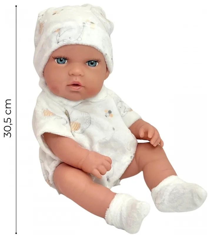 Woopie royal zestaw lalka bobas 30,5 cm + nosidełko różowe
