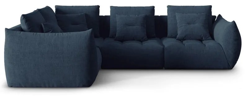Ciemnoniebieski narożnik (lewostronny/w kształcie litery L) Bloom – Micadoni Home