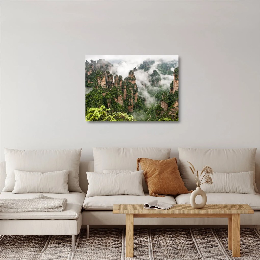 Obraz na szkle - Zhangjiajie National Park, Chiny (70x50 cm)