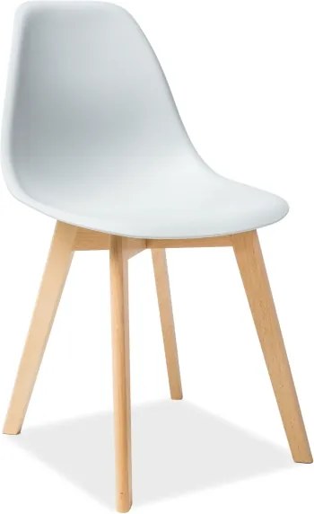 Jasnoszare krzesło MORIS