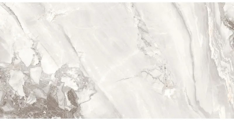Mexen Limos White gres szkliwiony rekt. G1, płytka podłogowo-ścienna 120 x 60 cm, połysk - TL127-120-060-03