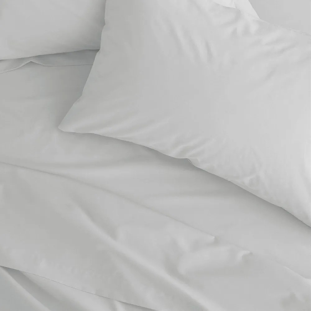 Białe prześcieradło z perkalu 230x260 cm Easy Iron Percale – Catherine Lansfield