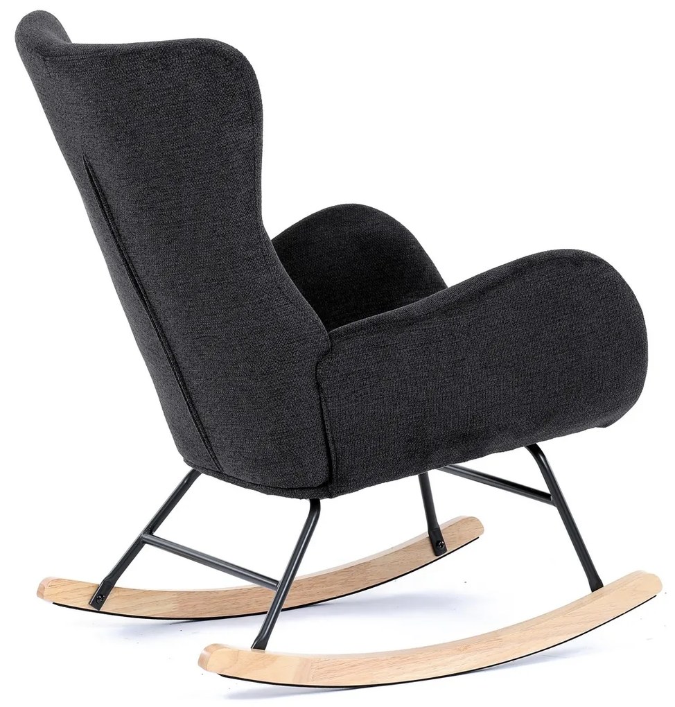 Fotel bujany BK2, czarny