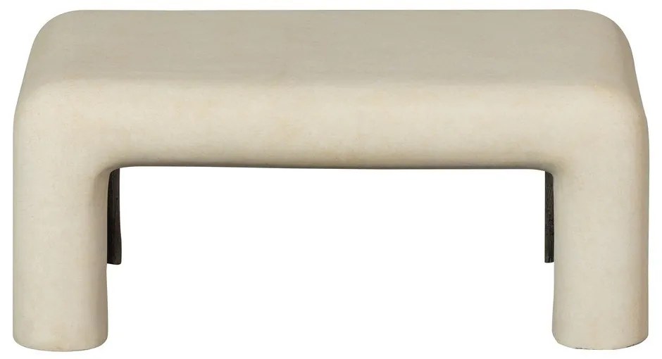 Kremowe stoliki w dekorze kamienia zestaw 2 szt. 42x92 cm Stani – WOOOD