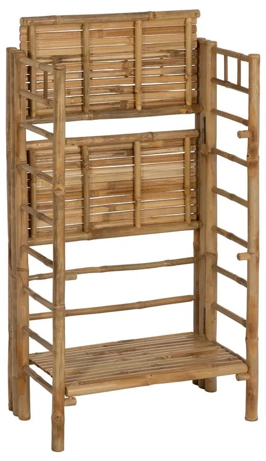 Bambusowy regał w naturalnym kolorze 61x104x34 cm Manali – Ixia