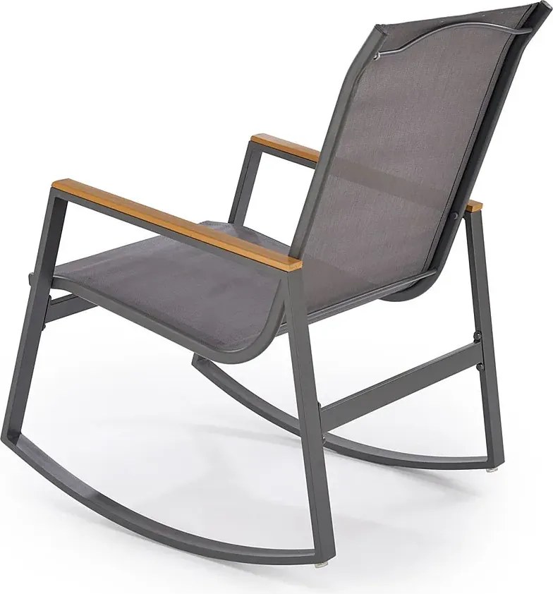 Krzesło popielate ogrodowe N9-G63