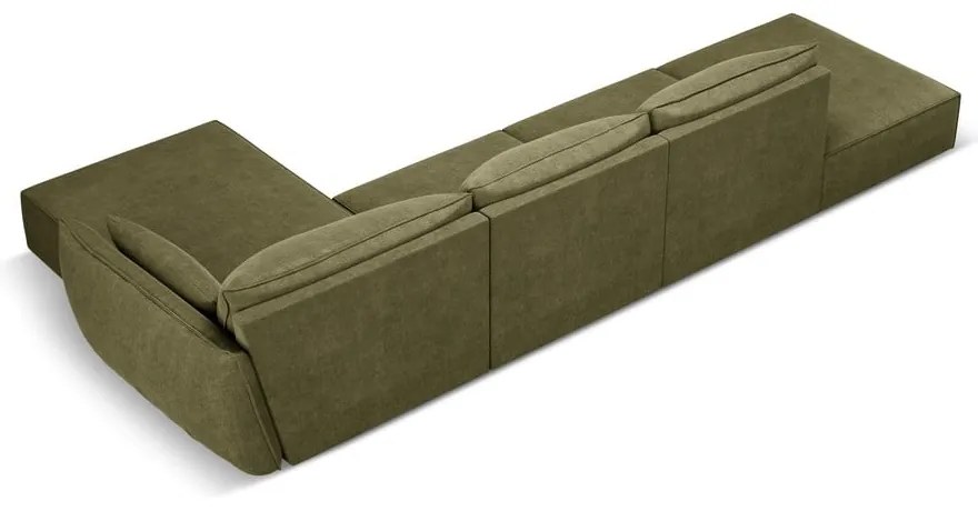 Zielony narożnik (prawostronny) Vanda – Mazzini Sofas