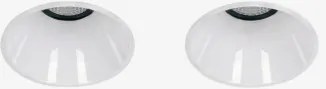 Pack 2 Wpuszczanych W Sufit Bezramkowych Downlightów Led, Okrągłych Ø3,6 Cm, Wykonanych Z Aluminium Orelva Biała Ciepła 2700 K & Biała & 3 W & 38º -