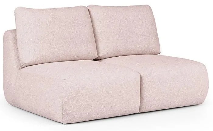 Jasnoróżowa sofa z materiału bouclé 164 cm Mirel – Rodier