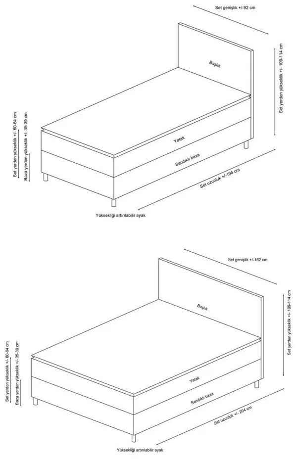 Brązowe tapicerowane łóżko jednoosobowe ze schowkiem i stelażem 120x200 cm Orina – Kalune Design