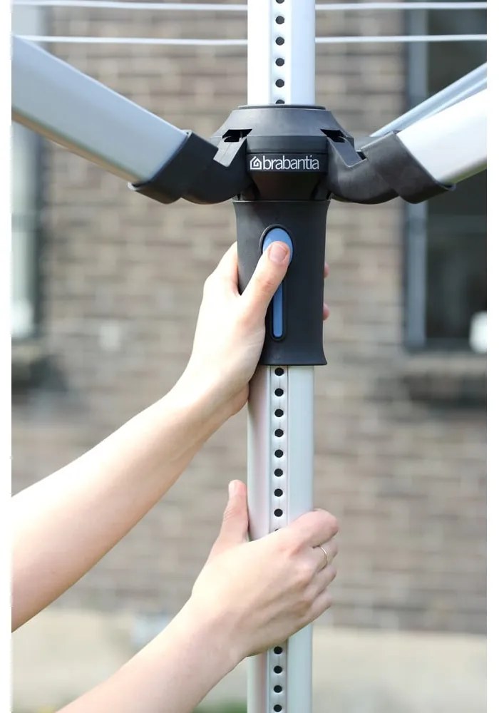 Ogrodowa suszarka na pranie w kolorze srebra 60 m Lift-o-Matic Advance – Brabantia