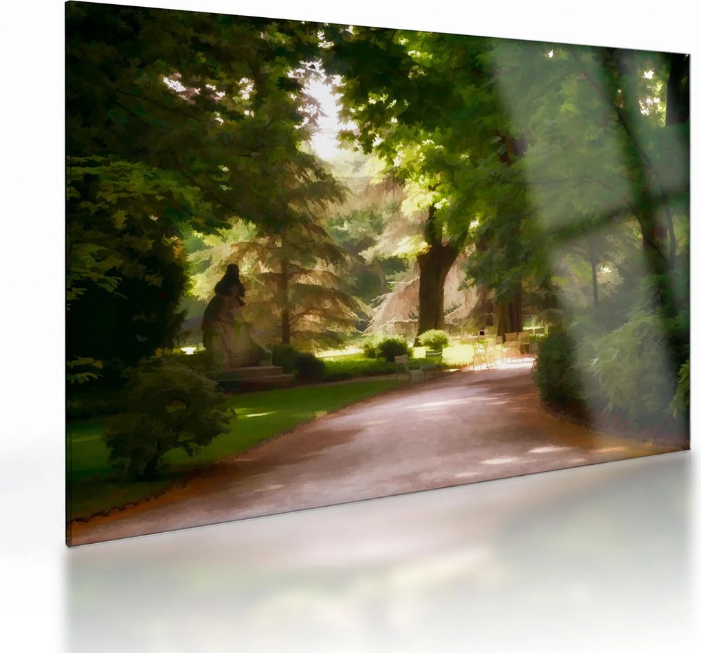 Obraz na szkle - park (70x50 cm)