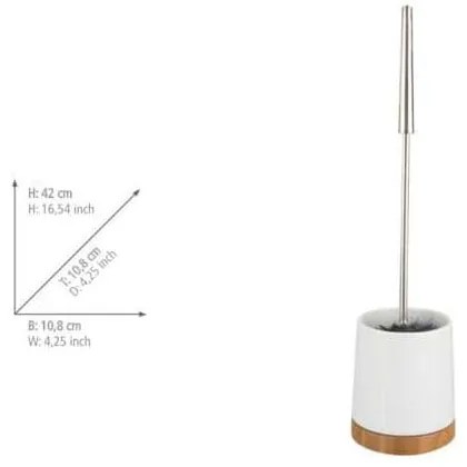 Biały zestaw ceramicznych akcesoriów łazienkowych Bamboo – Wenko