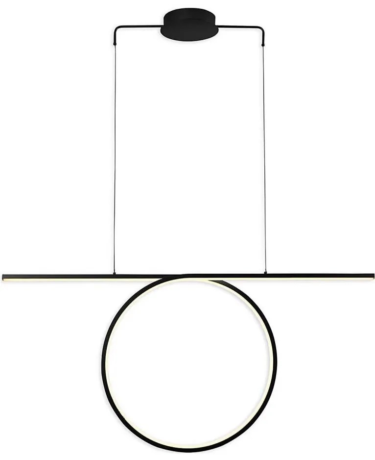 Lampa wisząca LED na lince ODETTA LED/42W/230V 4000K czarna