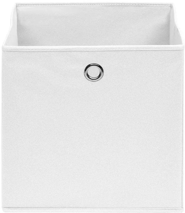 Zestaw 4 sztuk białych do przechowywania pudełek C9-E97