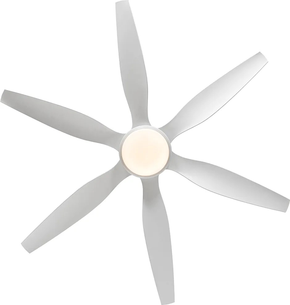 Wentylator sufitowy biały z LED i pilotem - Tak