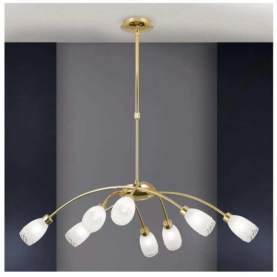 Orion - Żyrandol na pręcie CARLA 8xG9/28W/230V złoty