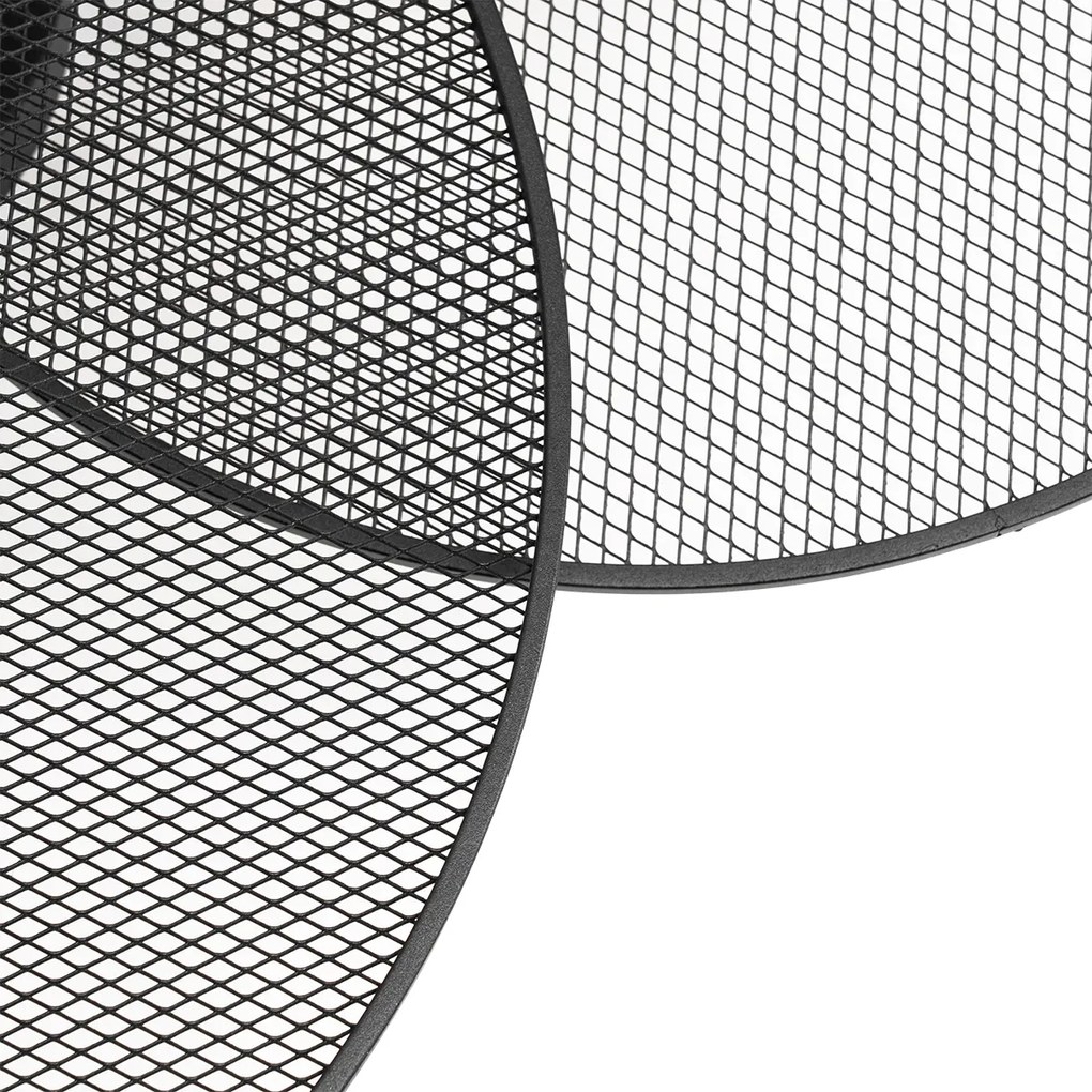 Designerska lampa ścienna czarna z siatką 3-punktowa - JaneDesignerski Oswietlenie wewnetrzne