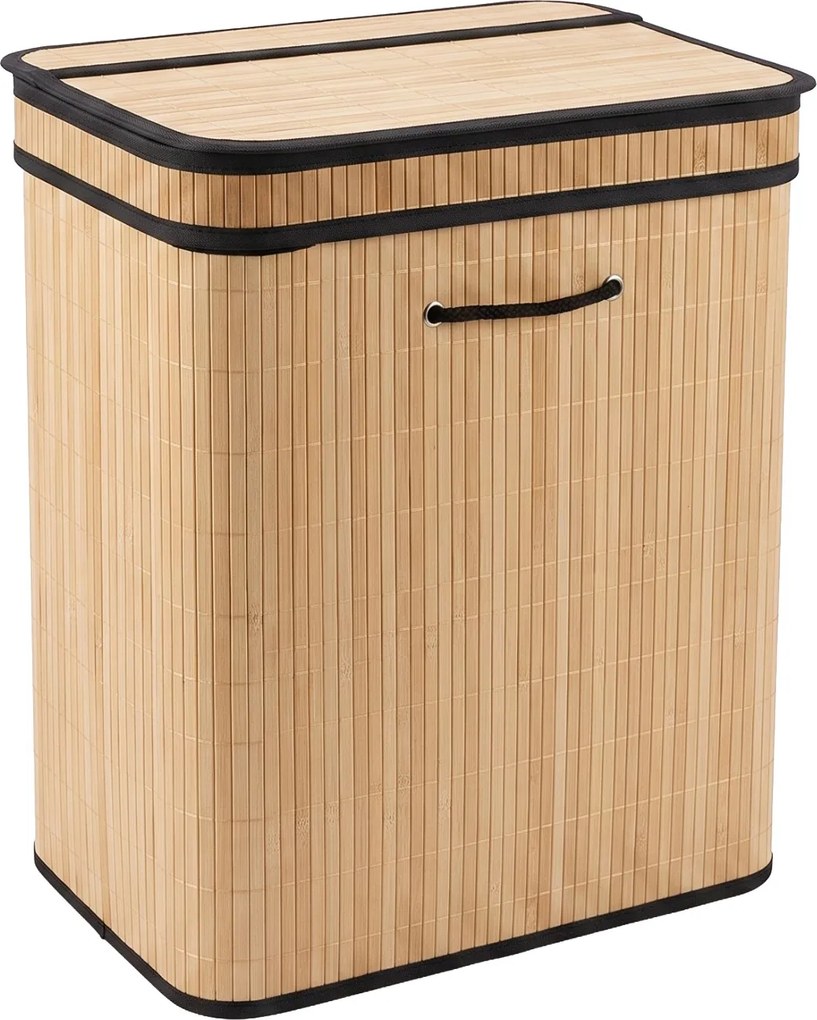 Kosz na pranie bambusowy, 100 l