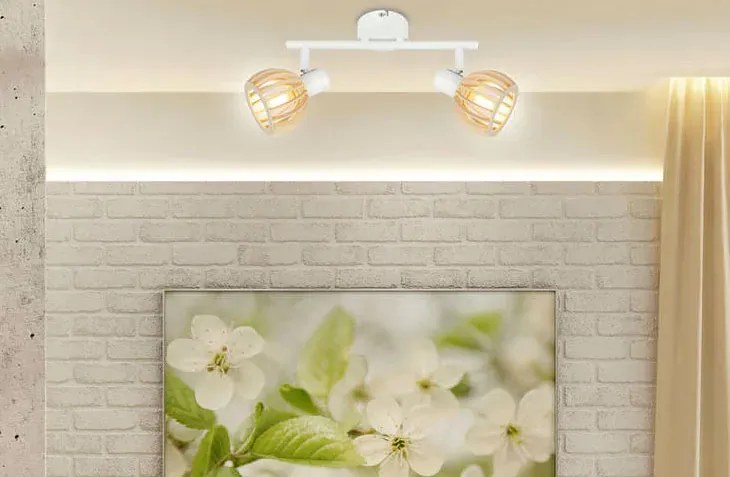 Biała lampa sufitowa do salonu - K090 P1-A81
