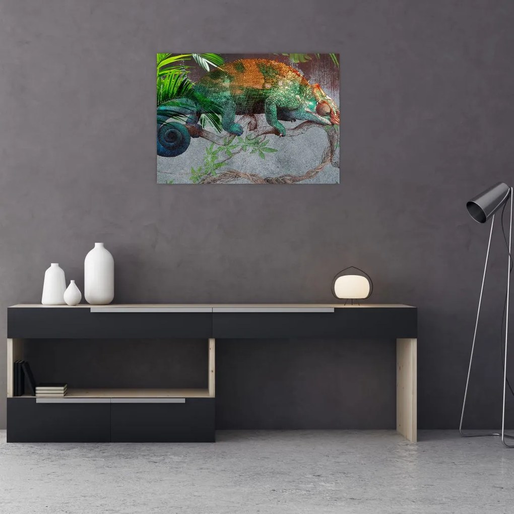 Obraz - Kameleon (70x50 cm)